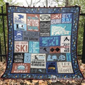 Life Is Better On The Slopes Quilt Blanket Aq55  Quilt